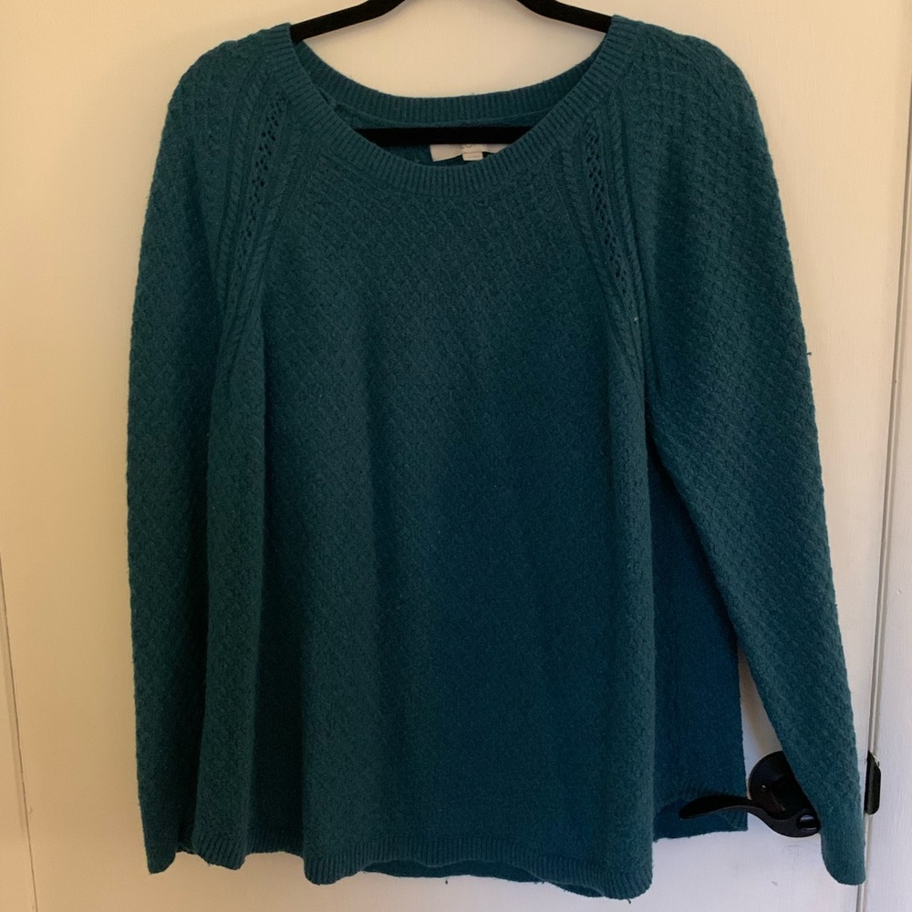 The Loft Teal Sweater